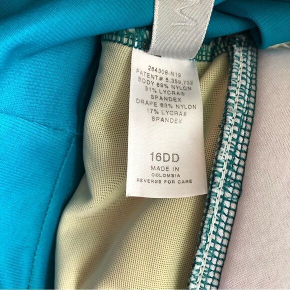 Magicsuit Women’s One Piece Slimming Swimsuit Aqua Size 16DD - Picture 8 of 9